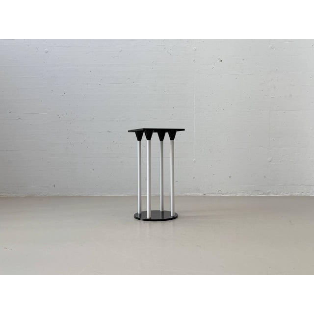 Vintage Standing Table with Polo Bar Stools by Anna Castelli Ferrieri for Kartell, Italy, 1980s, Set of 3 For Sale - Image 9 of 16