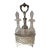 Antique Silverplate and Crystal Four Bottle Cruet Set For Sale