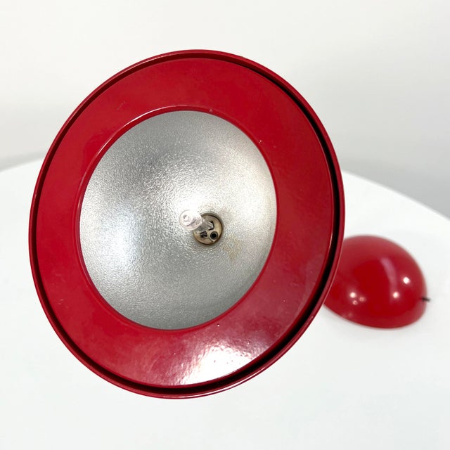 Metal Red Bikini Table Light by R. Barbieri & G. Marianelli for Tronconi, 1970s For Sale - Image 7 of 8