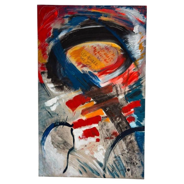 1990s Isa Di Battista Gorini, Abstract Composition, 1990s, Painting on Canvas For Sale - Image 5 of 5