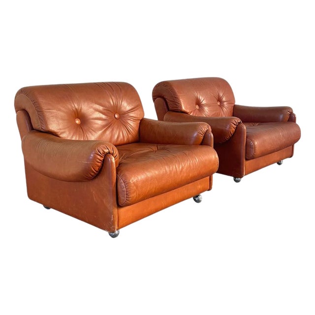 Vintage Italian Chairs, 1970s, Set of 2 For Sale