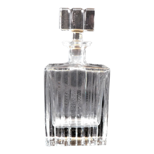 1960s Unmarked Heavy Crystal Liquor Decanter