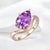Contemporary Kai Ocean Wave Amethyst East-West Ring in 14k Rose Gold (All Sizes Available) For Sale - Image 3 of 7