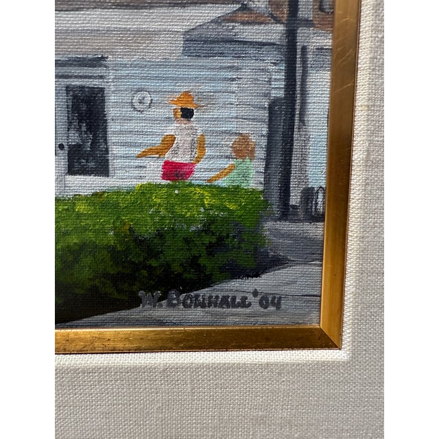 California Oil Painting of the Galley Cafe Newport Beach For Sale - Image 4 of 4