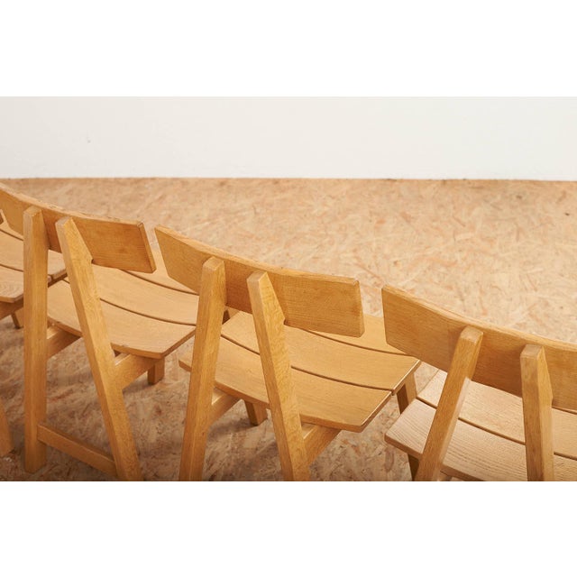 Chairs in Oak Frame by Hans Anliker for Horgen Glarus, 1962, Set of 6 For Sale - Image 4 of 13
