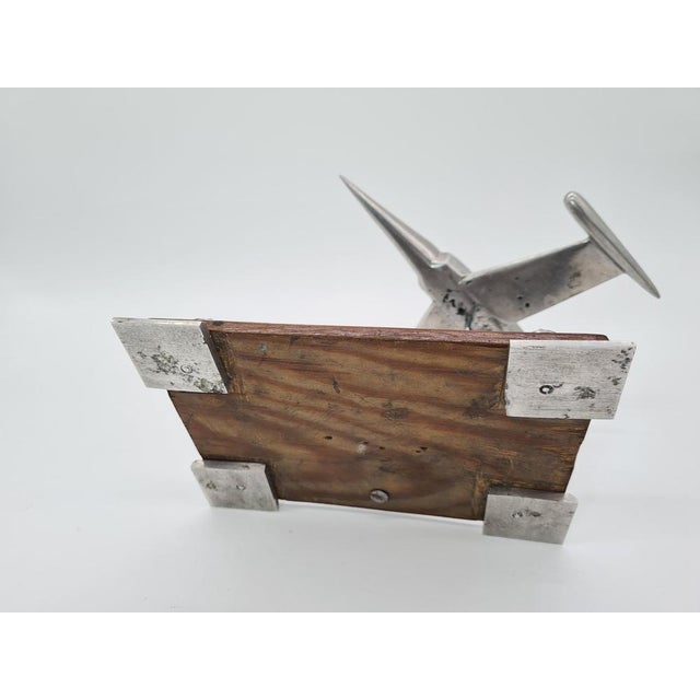 Polish Aviation Souvenir Airplane in Metal, 1970s For Sale - Image 6 of 11