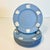Vintage English Wedgwood Jasperware Cream Intaglios on Pale Blue Appetizer or Dessert Plates - Set of 8 For Sale - Image 10 of 13