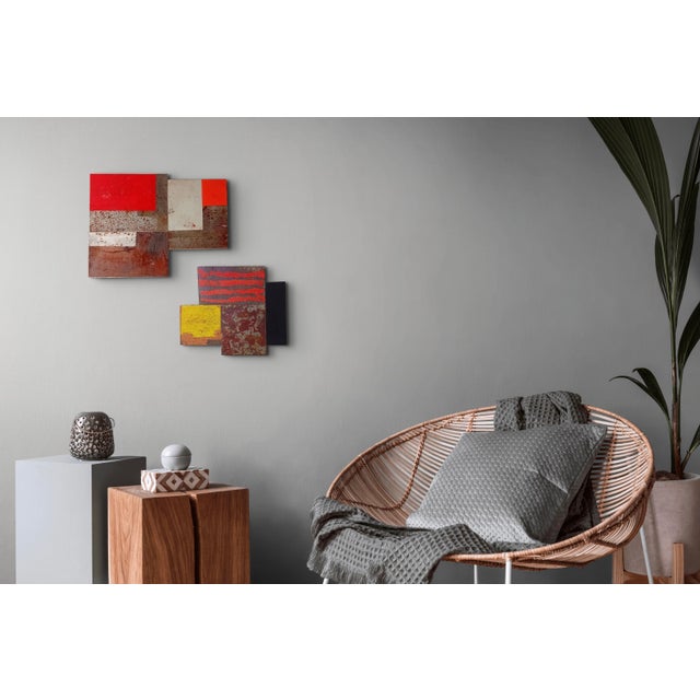 2020s Contemporary Abstract Aerosol, Tempera, Rust on Metal "N 192" by Andre Debono For Sale - Image 5 of 10