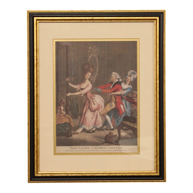 John Collet Satirical Print, 'Tight Lacing, or Fashion Before Ease' For Sale