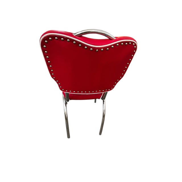 50's Dinner Table and 4 Padded Chairs For Sale - Image 4 of 6