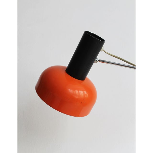 Adjustable Orange Clamp Desk Lamp by Napako, 1960s For Sale - Image 9 of 15