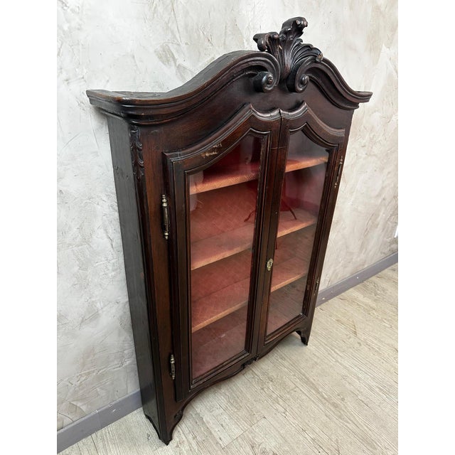 Wall Display Case in Walnut For Sale - Image 10 of 10