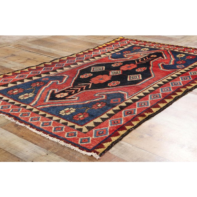 Textile Vintage Persian Lori Rug - 03'04 X 06'07 For Sale - Image 7 of 9