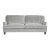 Casa Cosima Emily English Roll Arm Cotton Velvet Grey Sofa For Sale
