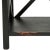 Modern 2 Tier Low Etagere in Distressed Black For Sale - Image 3 of 5