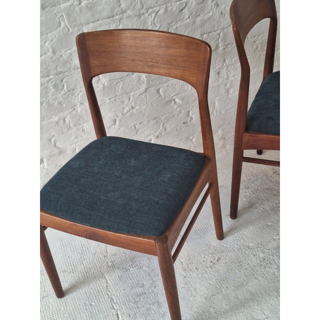 Wood Vintage Teak Dining Chairs by Henning Kjærnulf for KS Møbler, Denmark, 1960s, Set of 2 For Sale - Image 7 of 15