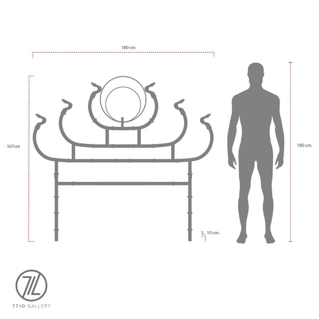 1960s 1960s Cobra Headboard Attributed to Arturo Pani For Sale - Image 5 of 5