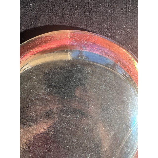 Glass Vintage Annieglass Roman Antique Appetizer Plates – 24k Gold Rim – Signed 1980s (Set of 4) For Sale - Image 7 of 7