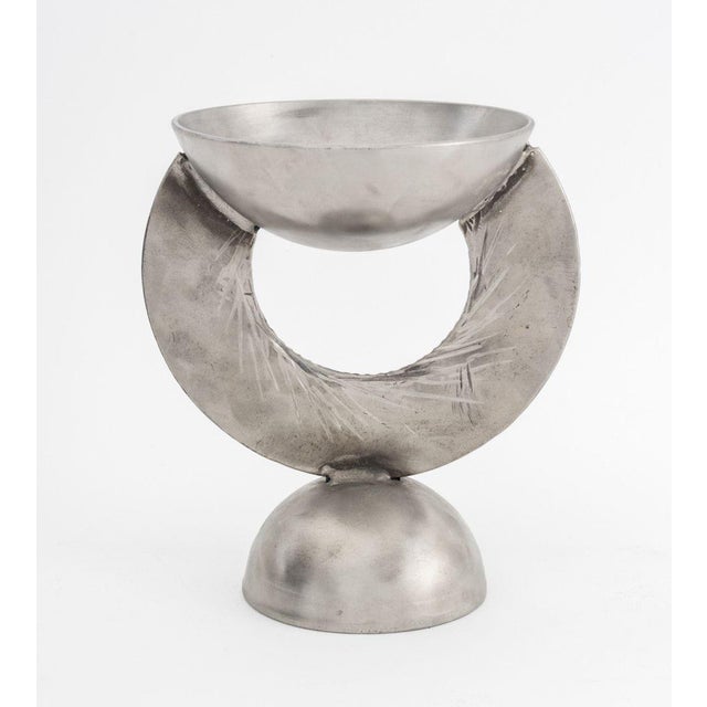 Ann Sperry Welded Steel Sculptural Tazza For Sale In New York - Image 6 of 8