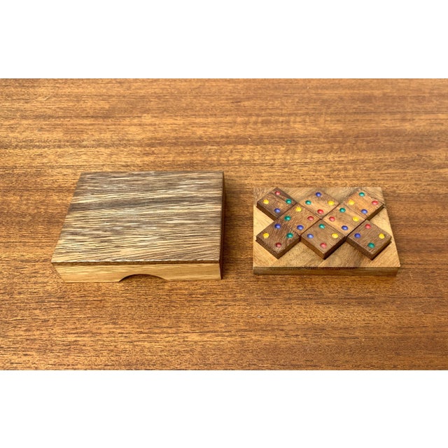 Mid-Century Scandinavian Teak Dice Game Toy Deco, 1960s For Sale - Image 13 of 13