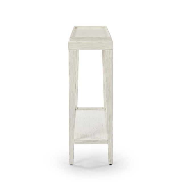 Contemporary Small Classic Console Table, White For Sale - Image 3 of 6