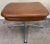 Swedish Mid Century Modern Brown Faux Leather Lounge Chair & Ottoman For Sale - Image 11 of 12