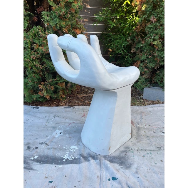 An extraordinary 1970s hand-carved wooden chair inspired by the surrealist works of Pedro Friedeberg. Both a functional...