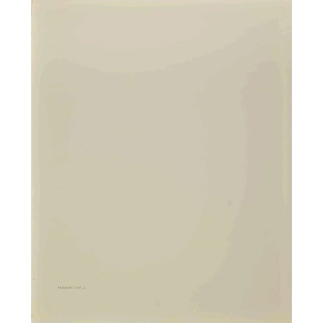 The Angel of the First Heaven - from the Series "The Divine Comedy" is a woodcut print realized in 1963. Good conditions....