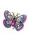 Bochic "Orient" Ruby, Multi Sapphires & Spinal Brooch Set In 18K Gold & Silver For Sale - Image 10 of 14