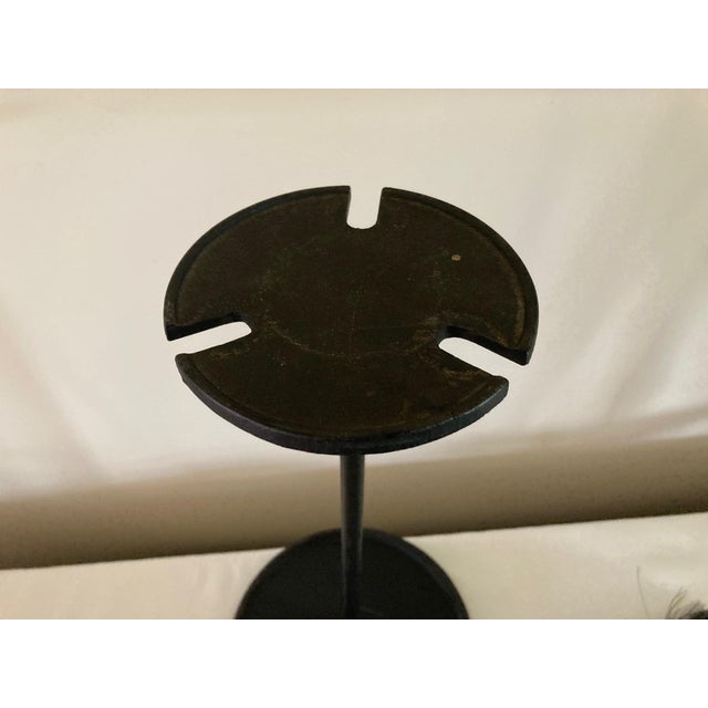 Mid-Century Modern Mid Century Modern Walnut & Wrought Iron Fireplace Hearth Tool Set- 6 Pieces For Sale - Image 3 of 8