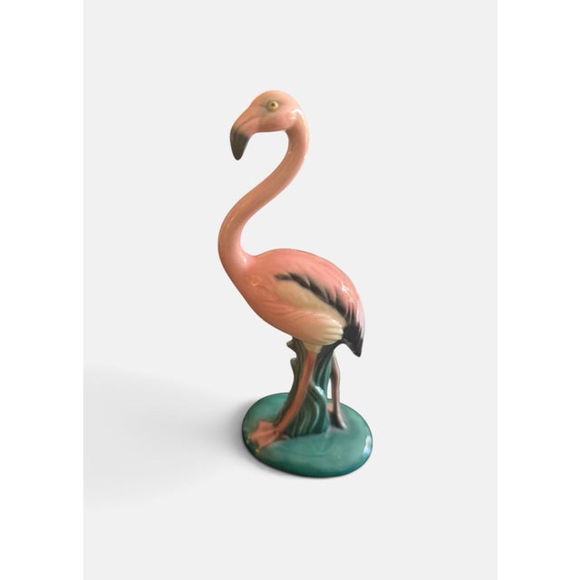 Vintage 1940’s MCM Will George Ceramic Flamingo Statue For Sale - Image 11 of 12