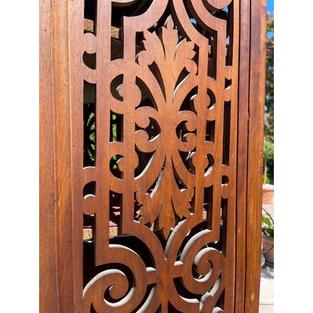 Wood Cabinet in Carved Walnut For Sale - Image 7 of 13