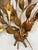 Hollywood Regency 1960s Gilt Metal Wall Sculpture of Floral Branches For Sale - Image 3 of 6