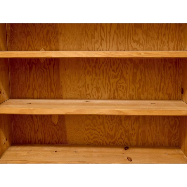 Champagne Late 20th Century Primitive Rustic Pine Shelf For Sale - Image 8 of 11