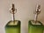 Art Deco Vintage Green Gradient Glass Lamp - a Pair For Sale - Image 3 of 4