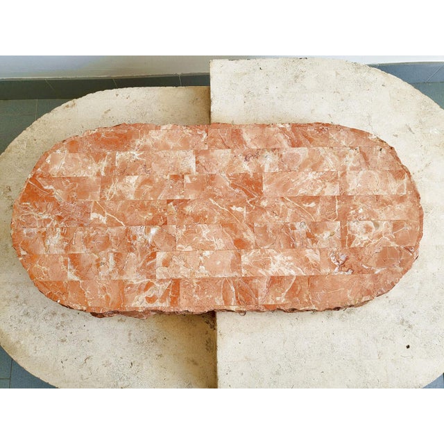 Vintage Coffee Table in Mactan Stone by Magnussen Ponte, 1980s For Sale - Image 4 of 14