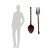 Large wooden fork and spoon (sold as a set) Hand-carved from solid wood Vintage patina and craftsmanship Ready to hang –...