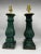 Rustic European Late 19th Century Glazed Terracotta Baluster Lamps - a Pair For Sale - Image 3 of 4