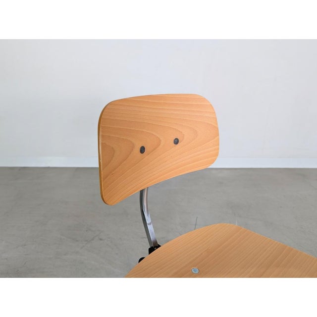 Wood Kevi Office Chairs by Jørgen Rasmussen for Fritz Hansen, Set of 2 For Sale - Image 7 of 13