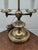 French Vintage French Bouilette Double Candlestick Table Lamp For Sale - Image 3 of 7