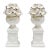Vintage Porcelain Capodimonte Style Floral Topiaries, a Pair For Sale