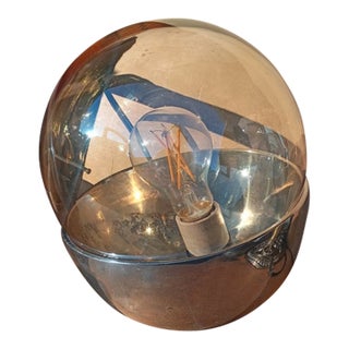 Custom Made Amber Glass Table Lamp in Style of Sarffati For Sale