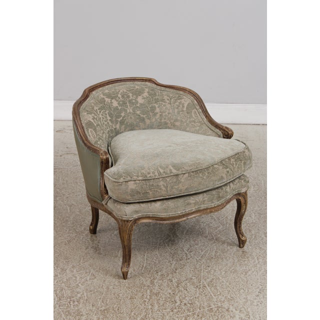 Louis XV Style 3 Piece Upholstered Chaise Lounge Chair Set For Sale - Image 12 of 18