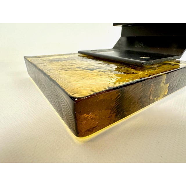 Mid-Century Modern Amber Glass Push and Pull Alpana Door Handle, 1960s For Sale - Image 10 of 11