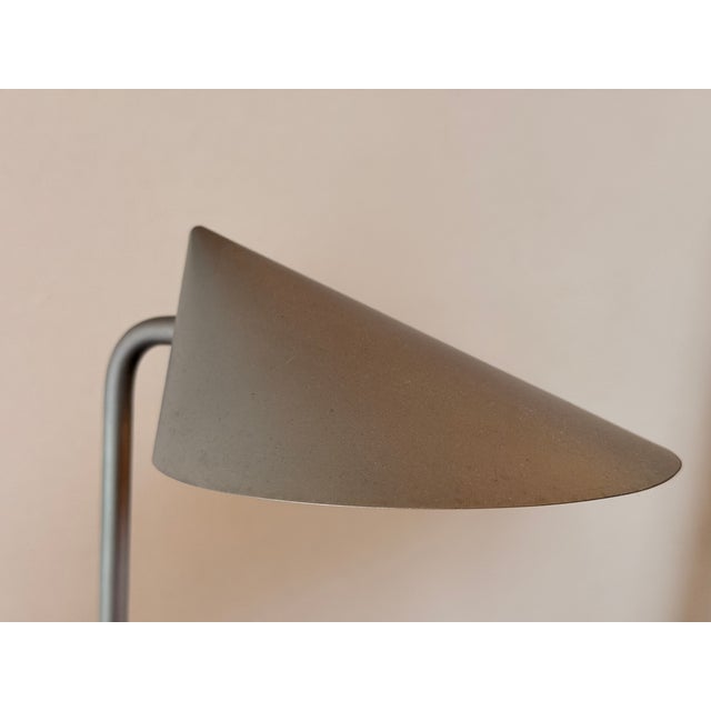 Maroon Aluminum and Wooden Study Table Lamp by Jens Ammundsen for Louis Poulsen, 1990s For Sale - Image 8 of 11