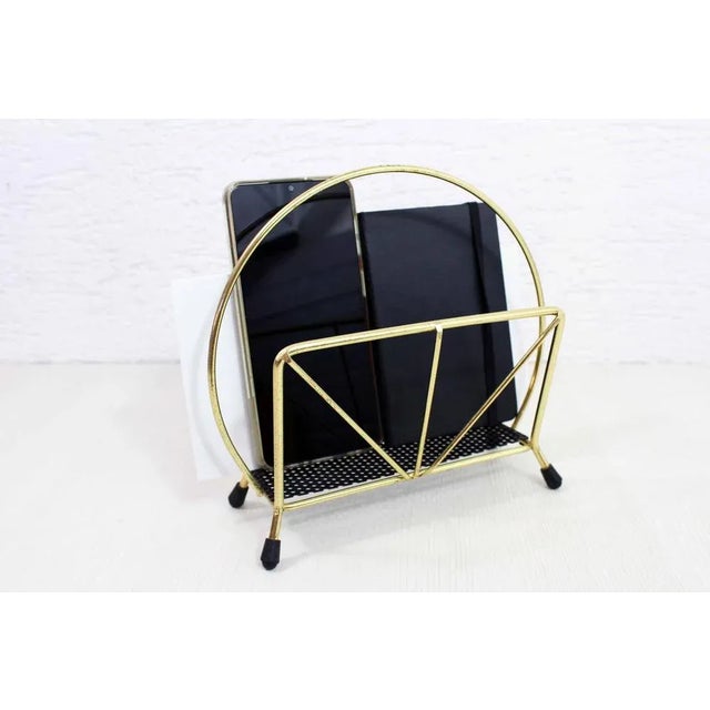 Vintage Brass & Metal Letter Holder, 1970s For Sale - Image 10 of 11