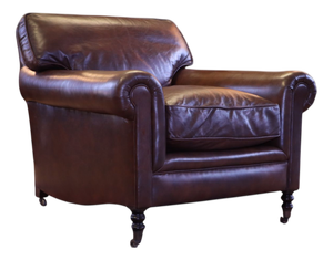 Leather Armchair with Cusion Back from George Smith, 2010s