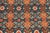 Shabby Chic 1990's Pak-Persian Teal/Orange Wool Rug - 6'3'' X 9'3'' For Sale In New York - Image 6 of 9