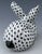 Herend Vintage MCM Herend Sleepy Bunny Rabbit Black Fishnet Figurine For Sale - Image 4 of 5