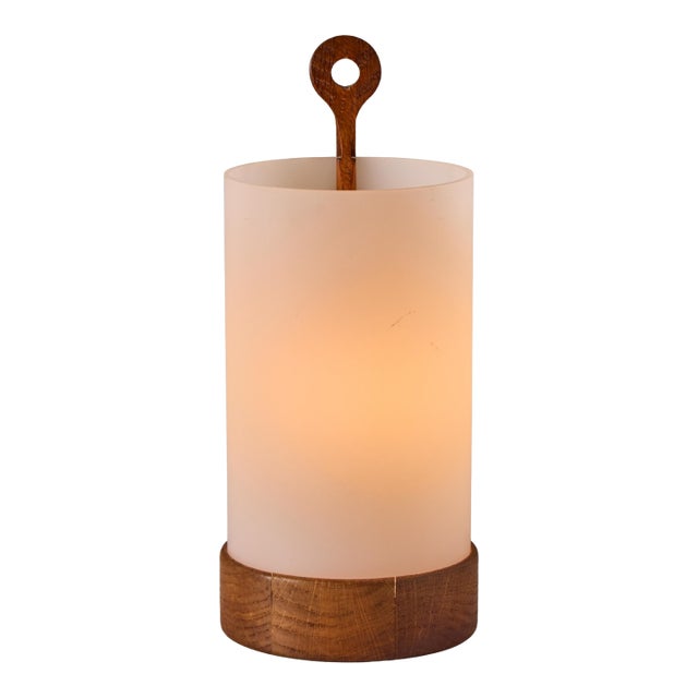 1950s Teak and Perspex Wall or Table Lamp by Uno and Östen Kristiansson for Luxus For Sale